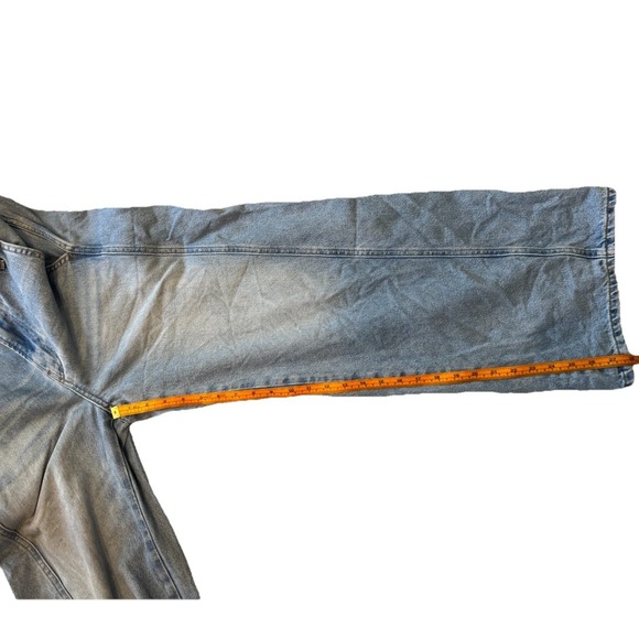 Pilcro Anthropologie Women's Size 27 Light Wash Wide Leg Jeans High Rise Cotton - Picture 9 of 10